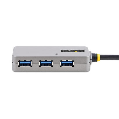 hub-startechcom-u01043-usb-extender-de-interfaz-usb-32-gen-1-31-gen-1-type-a-5000-mbits-negro-plata