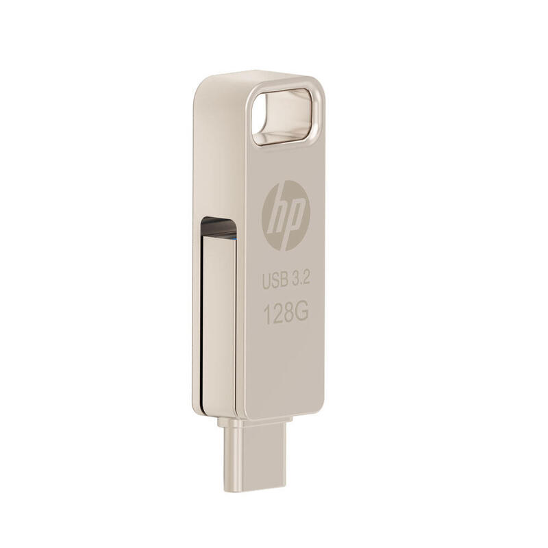 pendrive-usb-32-hp-128gb-x206c-otg-type-c-metal