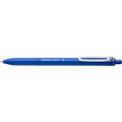 pack-de-12-unidades-pentel-izee-boligrafo-de-bola-retractil-punta-07mm-trazo-035mm-clip-de-metal-color-azul