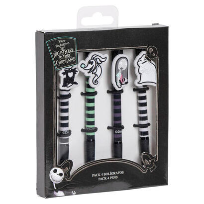 pack-de-6-unidades-blister-4-boligrafos-pesadilla-antes-de-navidad-disney