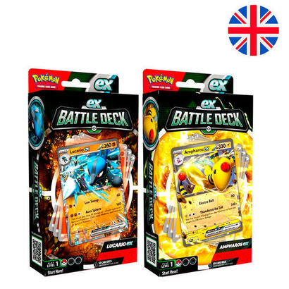 juego-cartas-pack-de-6-unidades-coleccionables-ampharos-lucario-ex-battle-deck-pokemon-ingles-surtido