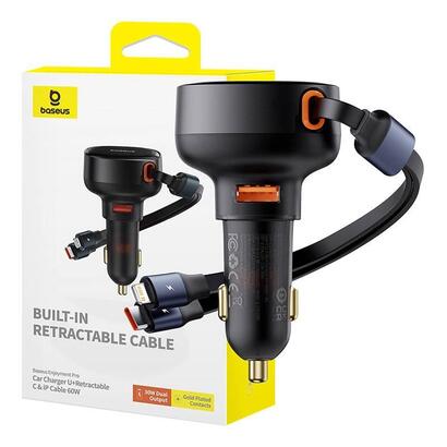 ladowarka-samochodowa-baseus-enjoyment-usb-z-kablem-usb-c-i-lightning-60-w-czarna