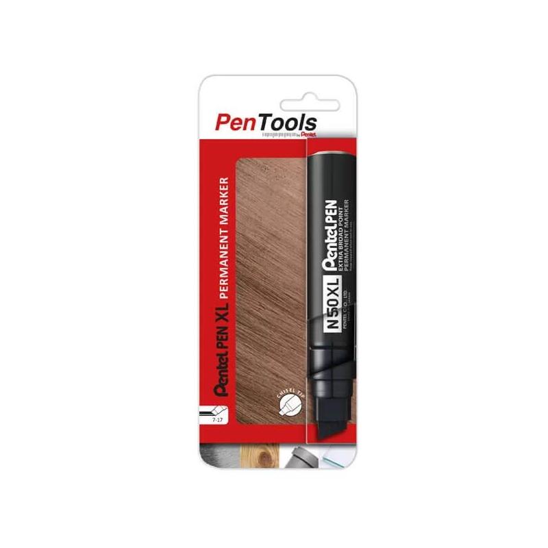 pentel-pentools-rotulador-permanente-industrial-pentel-pen-n50xl-punta-biselada-resistente-y-duradera-trazo-11-17mm