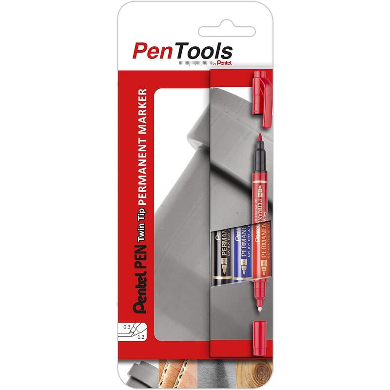 pentel-pentools-pack-de-3-rotuladores-permanentes-industriales-pentel-pen-twin-tip-doble-punta-extrafina-06mm-y