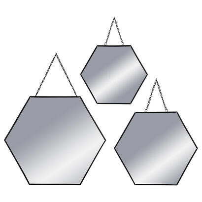set-3-espejos-negros-hexagonales-198x175cm25x225cm295x26cm