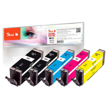 tinta-peach-pi100-302-compatible-con-canon-pgi-570xl-cli-571xl-pi100-302