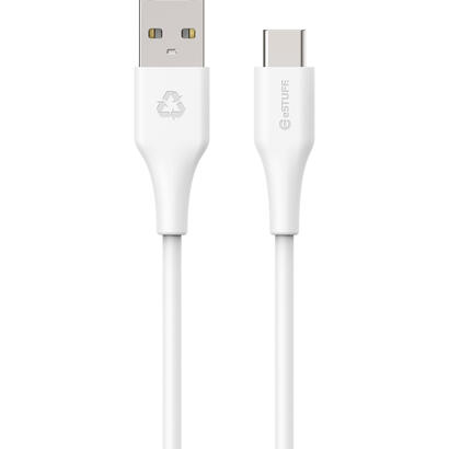 infinite-usb-c-to-usb-a-cable-1m-white-recycled-plastic-super-soft-warranty-60m