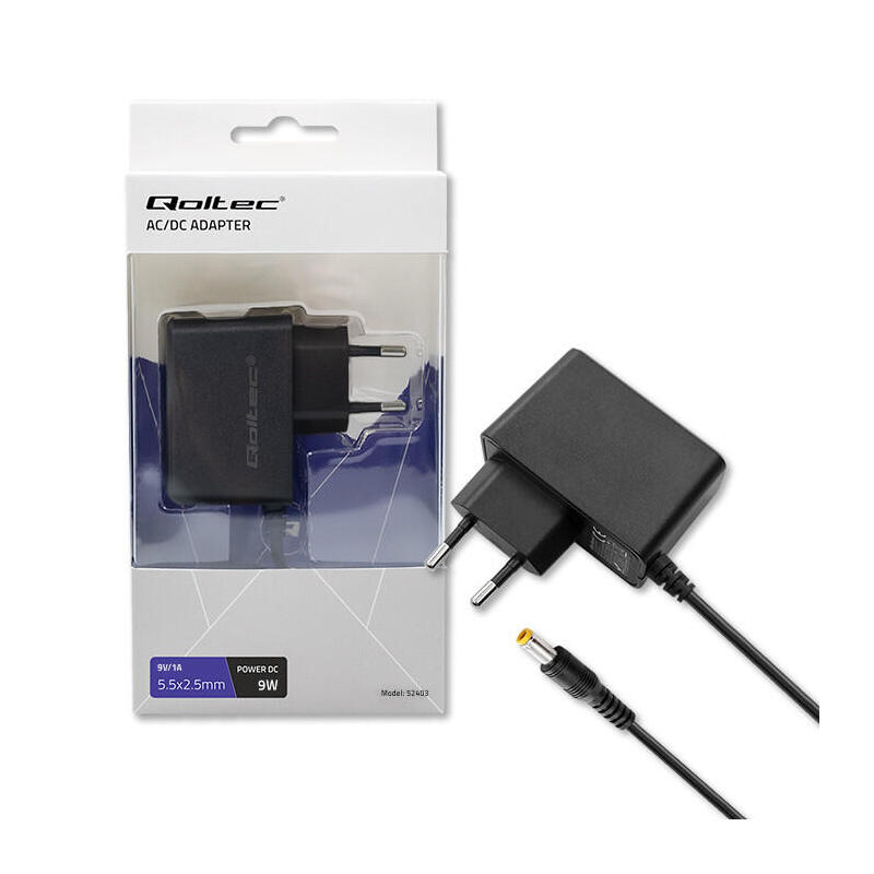 qoltec-52403-plug-in-power-adapter-premium-9w-9v-1a-55x25