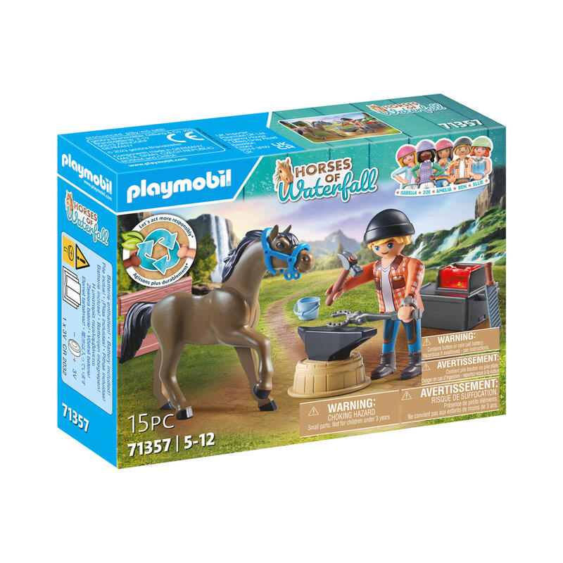 playmobil-71357-caballos-de-la-cascada-herrador-ben-aquiles