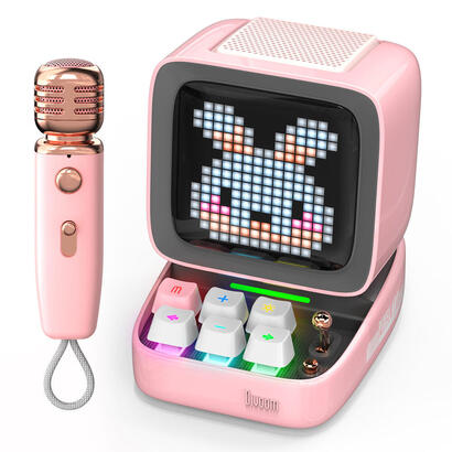 divoom-ditoo-altavoz-bluetooh-con-microfono-rosa