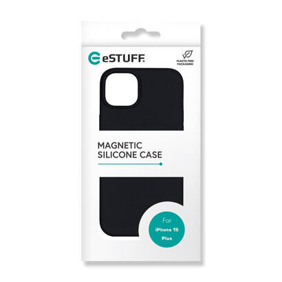infinite-rome-iphone-15-plus-silicone-case-for-magsafe-charging-black-100-recycled-silicone-warranty-24m