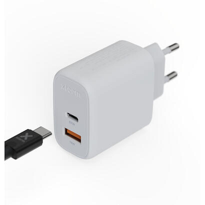 cargador-usb-de-viajepared-67w-gan2-ultra-wall-type-cusb-30-blanco-xtorm-hasta-67w-1xusb-c-1xusb-a