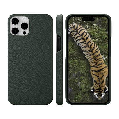 dbramante1928-new-york-funda-con-tapa-para-telefono-movil-full-grain-pebbled-leather-verde-perenne-para-apple-iphone-15-pro