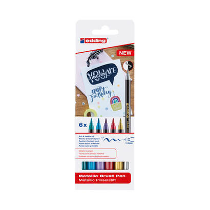 edding-1340-brush-pack-de-6-rotuladores-punta-pincel-flexible-trazo-1-3mm-tinta-con-base-de-agua-colores-oro