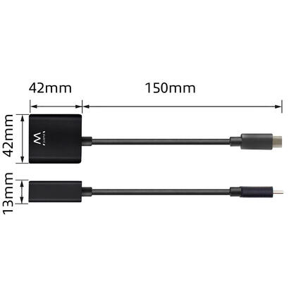 adaptador-ewent-ew9825-usb-tipo-c-displayport-4k-60hz-015-m