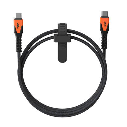 urban-armor-gear-kevlar-cable-usb-15-m-usb-20-usb-c-negro-naranja