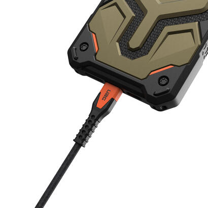 urban-armor-gear-kevlar-cable-usb-15-m-usb-20-usb-c-negro-naranja