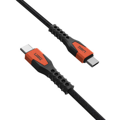 urban-armor-gear-kevlar-cable-usb-15-m-usb-20-usb-c-negro-naranja