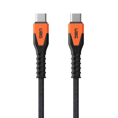 urban-armor-gear-kevlar-cable-usb-15-m-usb-20-usb-c-negro-naranja