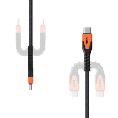 urban-armor-gear-kevlar-cable-usb-15-m-usb-20-usb-c-negro-naranja