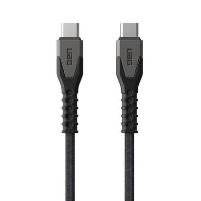 urban-armor-gear-kevlar-cable-usb-15-m-usb-20-usb-c-negro-gris