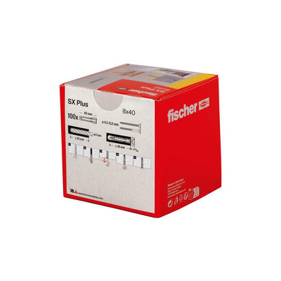 tacos-fischer-plug-sx-plus-8x40-100-pcs