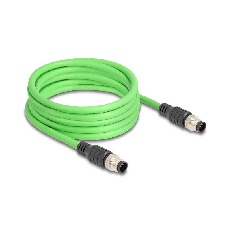 delock-80412-cable-m12-codificado-a-8-pin-macho-a-macho-pur-tpu-2-m