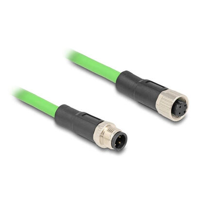 delock-80406-cable-m12-codificado-d-4-pin-macho-a-hembra-pur-tpu-1-m