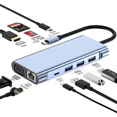 hub-byl-2310-11-en-1-usb-tipo-c-a-hdmiusb-30rj45usb-tipo-cpd35mm-negro