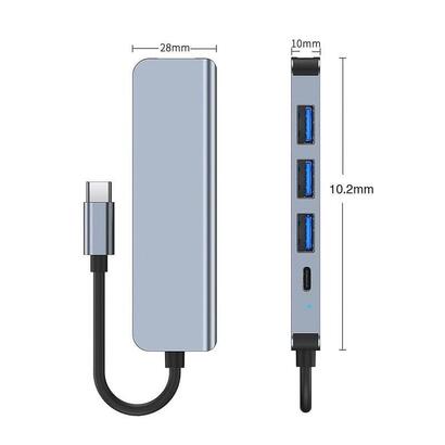 hub-usb-2301t-5-en-1-usb-tipo-cusb-30-plata