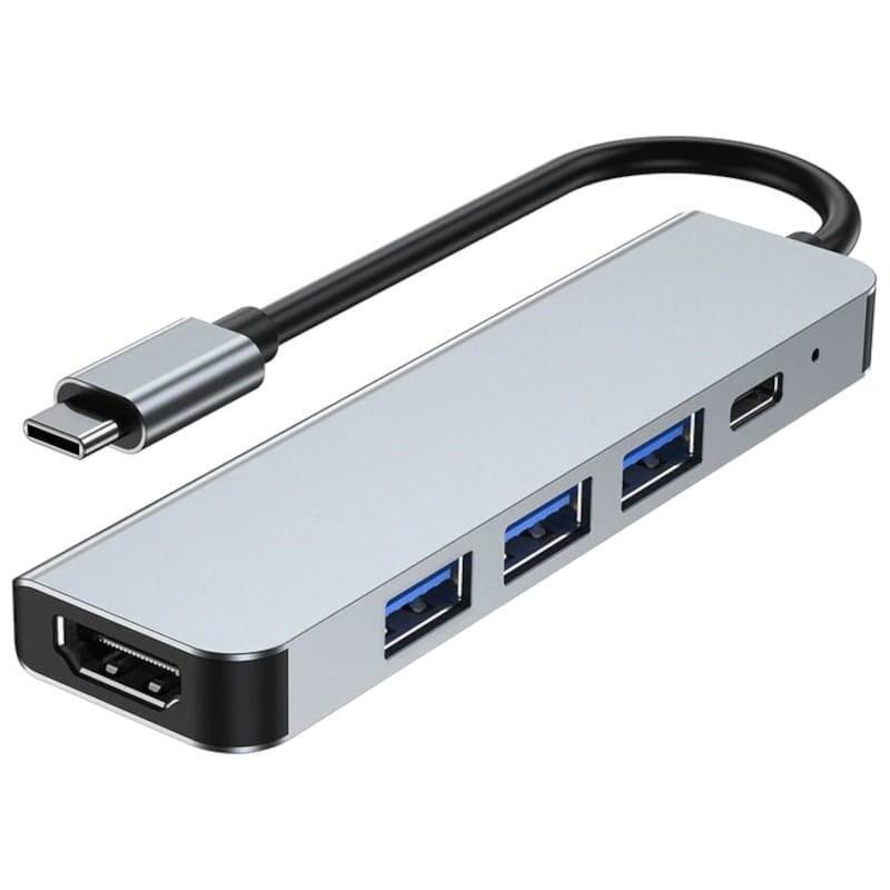 hub-usb-byl-2008-5-en-1-usb-tipo-chdmiusb-30usb-20usb-tipo-c-plata