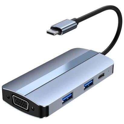 hub-usb-byl-2106-7-en-1-usb-cusb-3020usb-tipo-cvgahdmi-plata