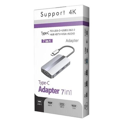 hub-usb-byl-2106-7-en-1-usb-cusb-3020usb-tipo-cvgahdmi-plata
