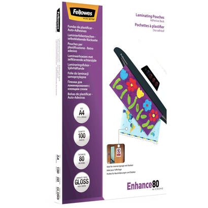 fellowes-pack-100-fundas-plastificar-80-mic-adhesivas-a4