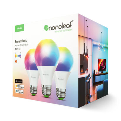 nanoleaf-essentials-smart-a60-bulb-e27-matter-9w-806lm-rgbcw-2700-6500k-3pcs-pack