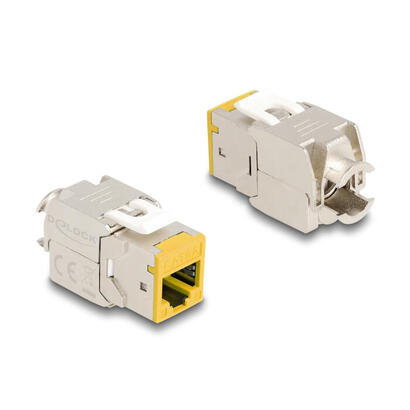delock-keystone-modulo-rj45-hembra-a-lsa-cat6a-amarillo-set-10-piezas