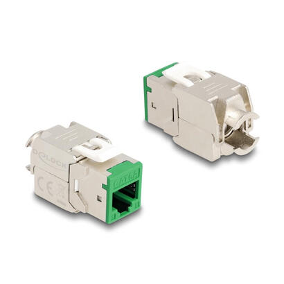 delock-keystone-modulo-rj45-hembra-a-lsa-cat6a-verde-set-10-piezas