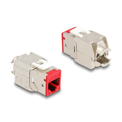 delock-keystone-modulo-rj45-hembra-a-lsa-cat6a-rojo-set-10-piezas