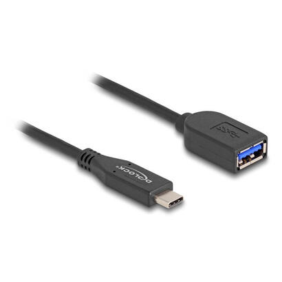 delock-usb-10-gbps-cable-usb-tipo-c-macho-a-typ-a-hembra-25-cm-koaxial