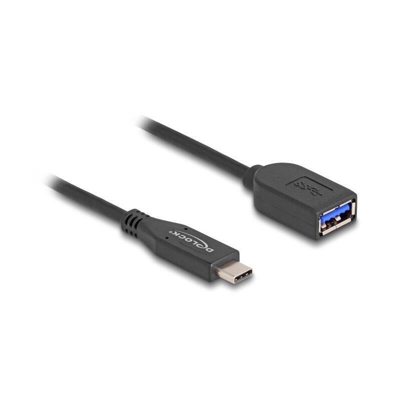 delock-usb-10-gbps-cable-usb-tipo-c-macho-a-typ-a-hembra-25-cm-koaxial