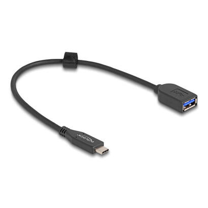 delock-usb-10-gbps-cable-usb-tipo-c-macho-a-typ-a-hembra-25-cm-koaxial