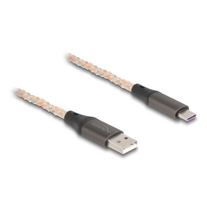 delock-usb-20-cable-typ-a-a-usb-tipo-c-con-rgb-beleuchtung-1-m