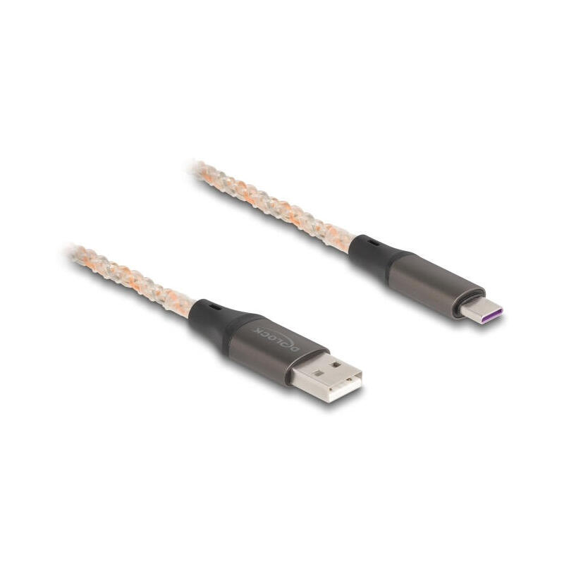 delock-usb-20-cable-typ-a-a-usb-tipo-c-con-rgb-beleuchtung-1-m