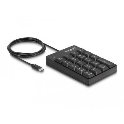 teclado-numerico-delock-12108-usb-type-c-19-teclas-negro