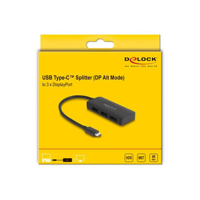 delock-usb-tipo-c-splitter-dp-alt-mode-a-3-x-displayport-mst-4k-60-hz