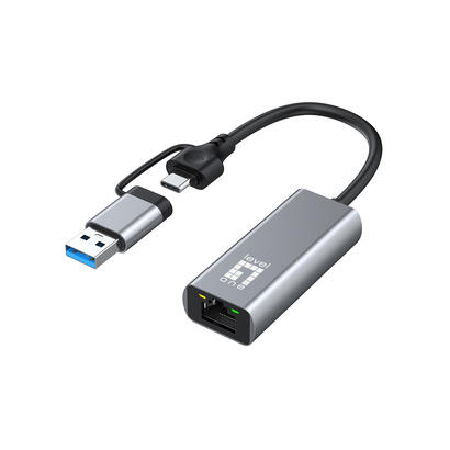 adaptador-levelone-usb-c-usb-a-rj45-10-100-1000-2500-gr