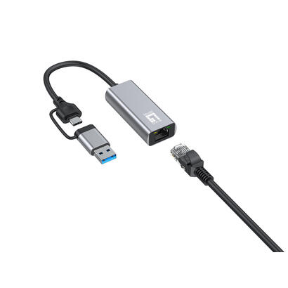 adaptador-levelone-usb-c-usb-a-rj45-10-100-1000-2500-gr