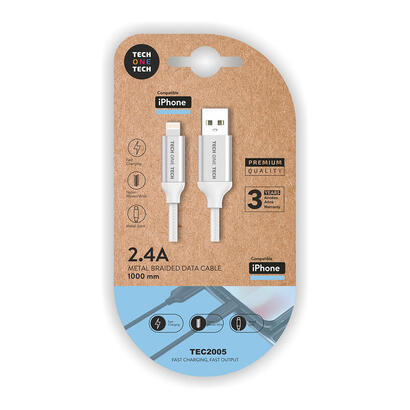 pack-de-2-unidades-cable-blanco-nylon-usb-a-a-lightningapple-1m-2a-tech-one-tech