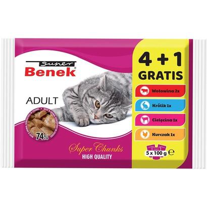 comida-humeda-para-gatos-super-benek-adult-5-x-100g