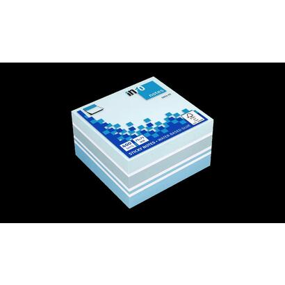 global-notes-info-cubo-de-400-notas-adhesivas-75-x-75mm-certificacion-fsc-colores-azul-reciclado-azul-pastel